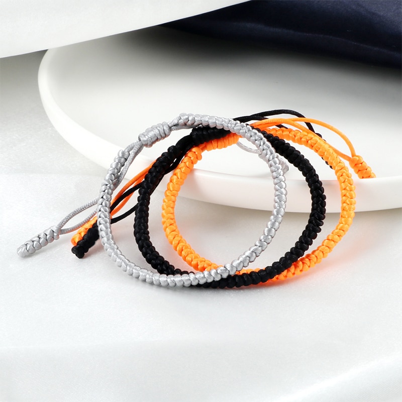 Mode Vrouwen Armband Handgemaakte Tibetaanse Boeddhistische Lucky Charms Verstelbare Knopen Touw Mannen Armbanden En Armbanden Meisjes Gevlochten Sieraden