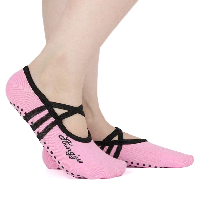 Vrouwen katoenen antislip yogasokken voor dames, ademende sokken voor dames, pilates, ballet, dans, verband, gym, voetverzorging