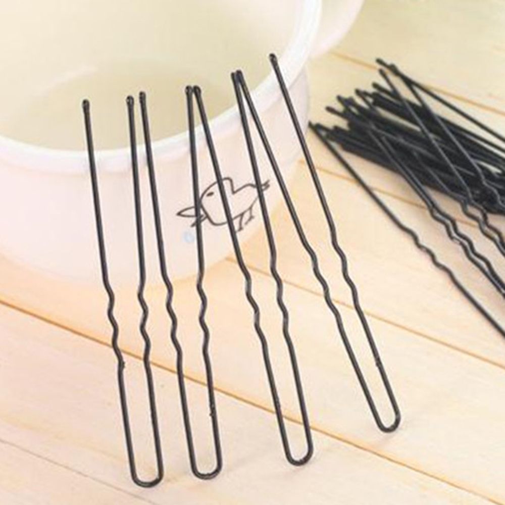 Pinzas de pelo de cocodrilo profesionales para mujer, horquillas, pinzas para el pelo, herramientas de estilismo de salón, 10 unids/lote: 50PCS U-shape Clip