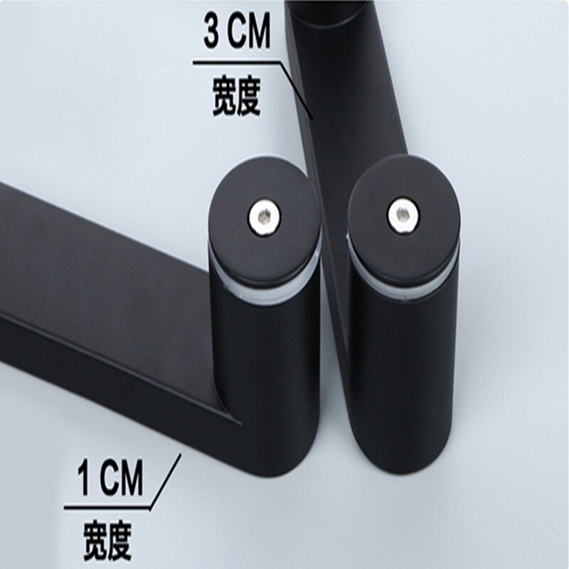 Matte Black Shower Box Glass Door Pull Knob