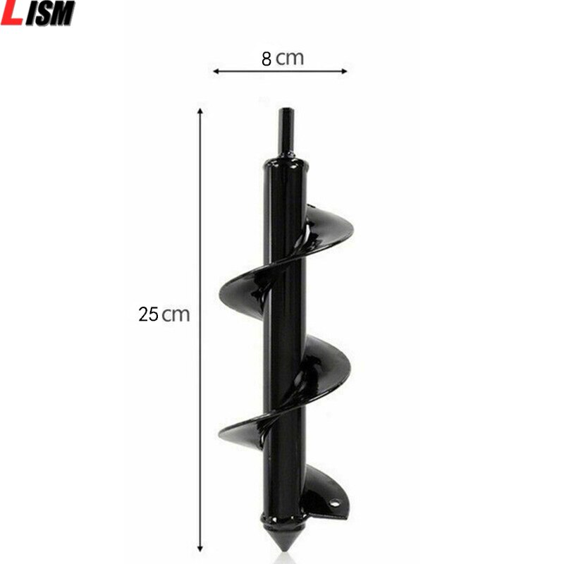 Garden Drill Bit Tool Flower Planter Bulb Shaft Twist Drill Auger Yard Gardening Planting Hole Digger Tool Planter: 25x8cm