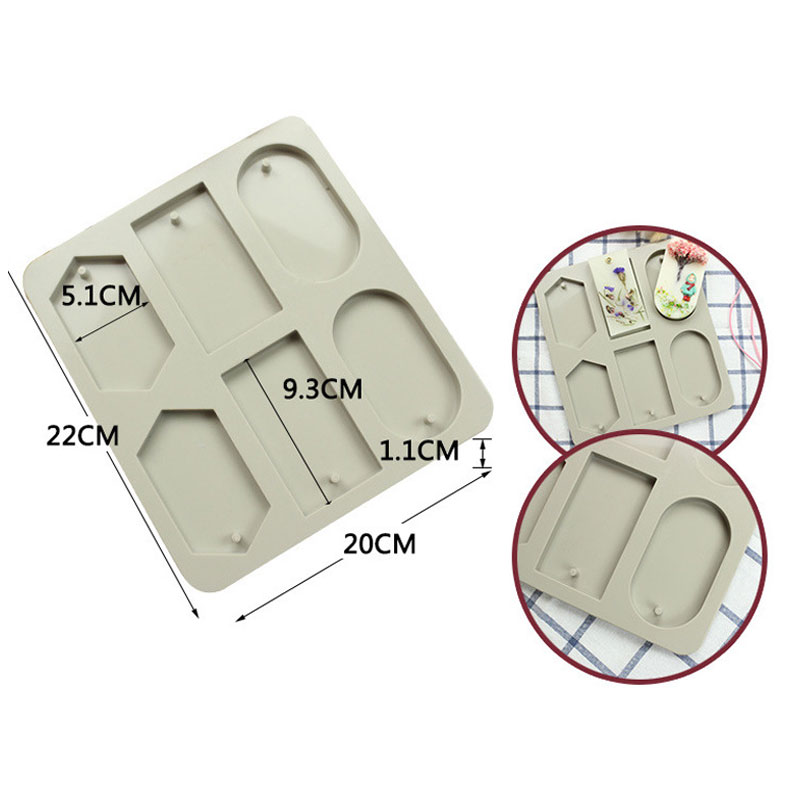 6 Holte Diy Silicone Klei Aromatherapie Tabletten Mallen Ambachten Opknoping Ornamenten Wax Mallen Resin Mold Craft Moulds: No.6