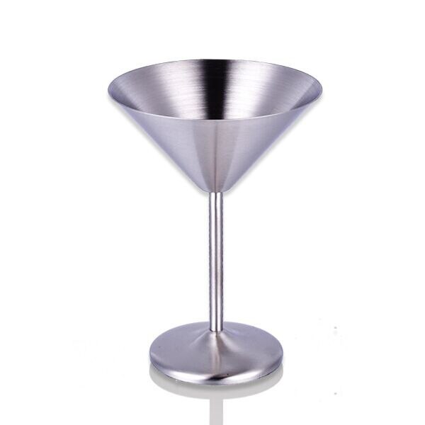 Copa de vino de acero inoxidable 304, copas de champán de metal anticaídas, oro rosa, cóctel, Martini: Cocktail glass B