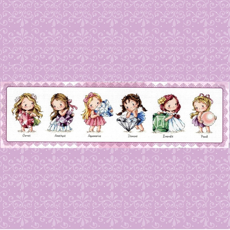 G137 Stich Cross Stitch Kits Craft Packages Cotton Fabric Floss Counted Designs Needlework Embroidery Cross-Stitching