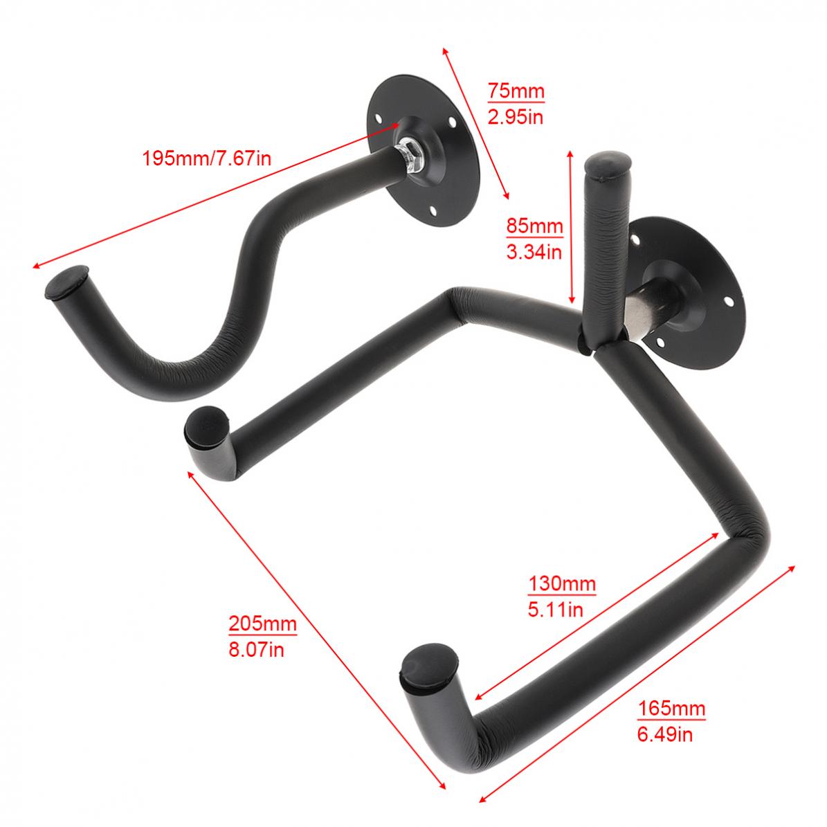 Duurzaam Akoestische Gitaar Hanger Haak Horizontale Guitar Wall Mount Houder Beugel Met Schroef Set