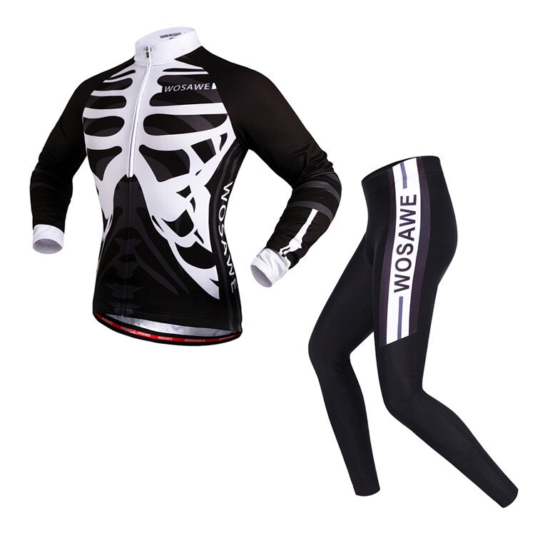 WOSAWE-Chaqueta de manga larga para Motocross para hombre, camisa, pantalones, trajes de ciclismo con almohadilla de Gel de silicona