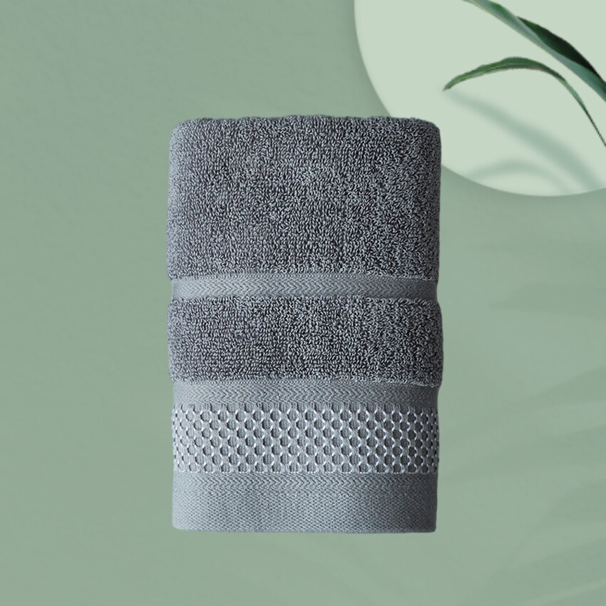 Geometric Face Towel Cotton Thick Soft Towels Hair Hand Home Hotel Spa Towel Adults Kids toalla de cara serviette: Gray