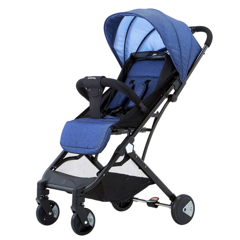 Baby stroller is light, foldable, sits, lie down, small height landscape with trolley, tri-fold bb stroller