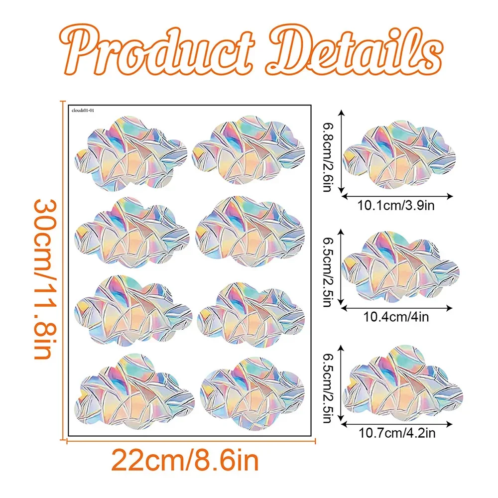 Sunshine Catcher Colorful Window Stickers Rainbow Prism Butterfly Electrostatic Glass Stickers PVC Anti-collision Window Sticker: army green
