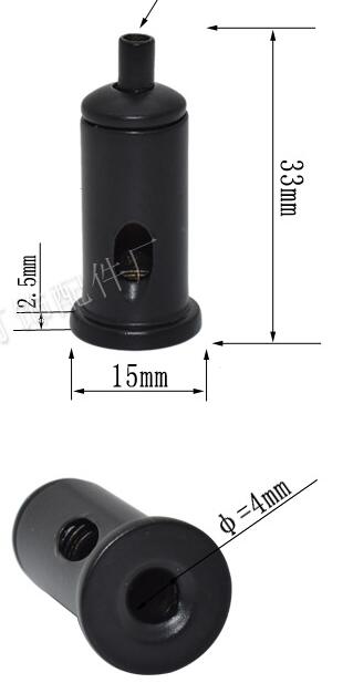 light fixture sling retractable steel cable lock pull head, pull head down adjustment safety rope, lamp sling rigging: 3pcs Black color