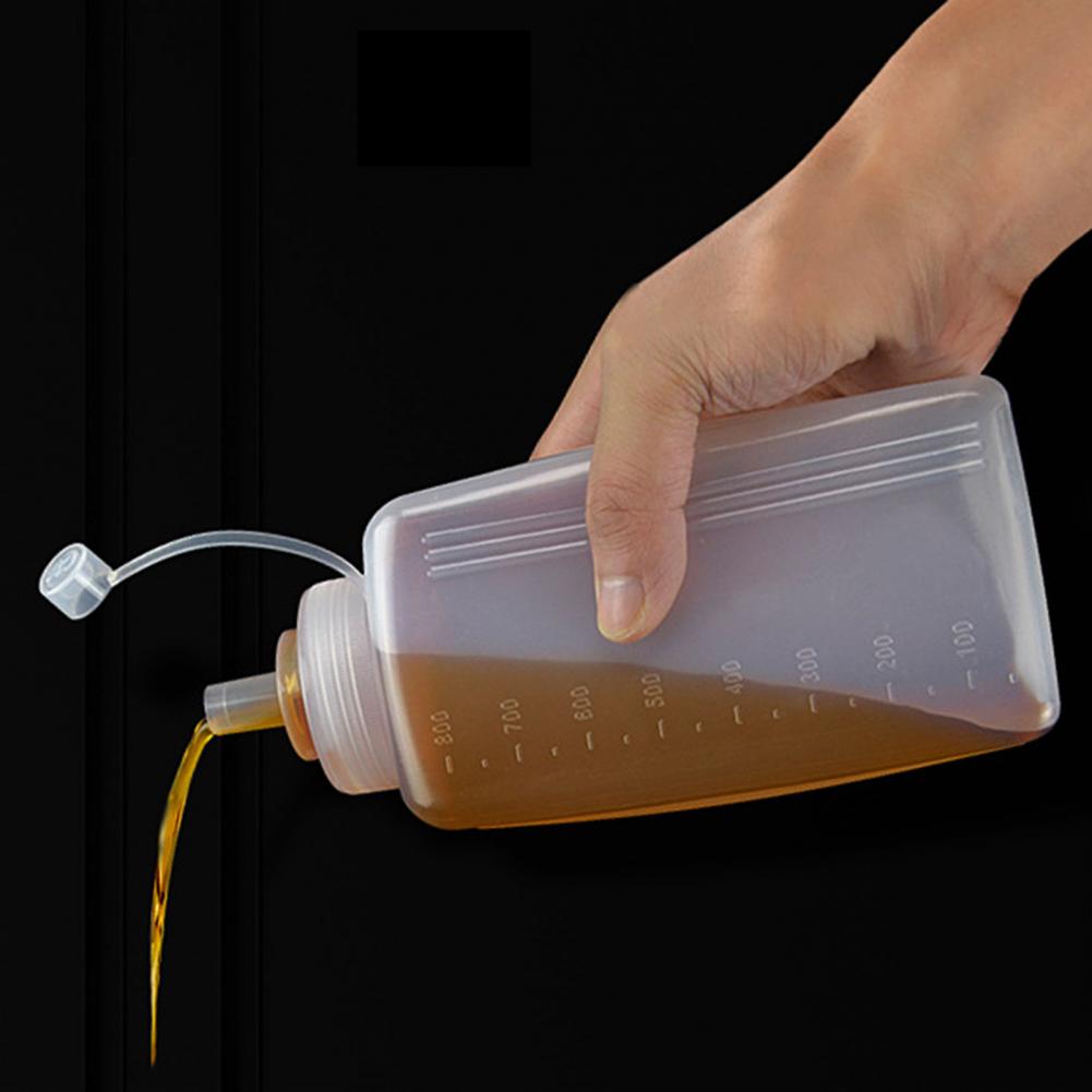 Condiment Bottle Not Deformed Squeeze Dispenser PE Leakproof Modern Ketchup Condiment Bottle