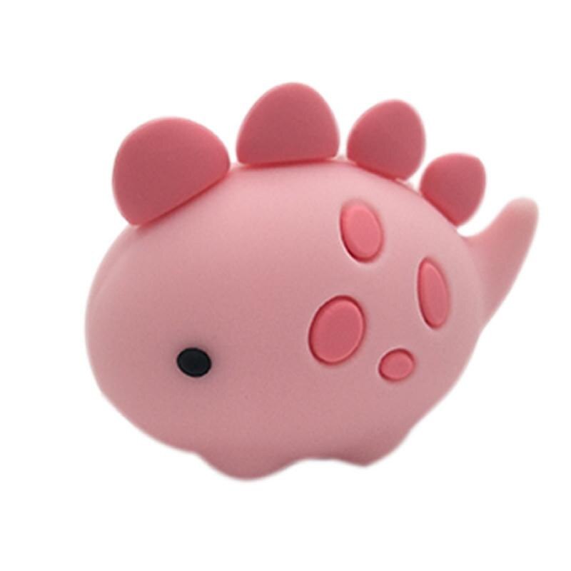 Enrouleur de câble protecteur, mignon Animal, Protection pour chargeur USB câble de données, organisateur de câbles: Pink fan fish