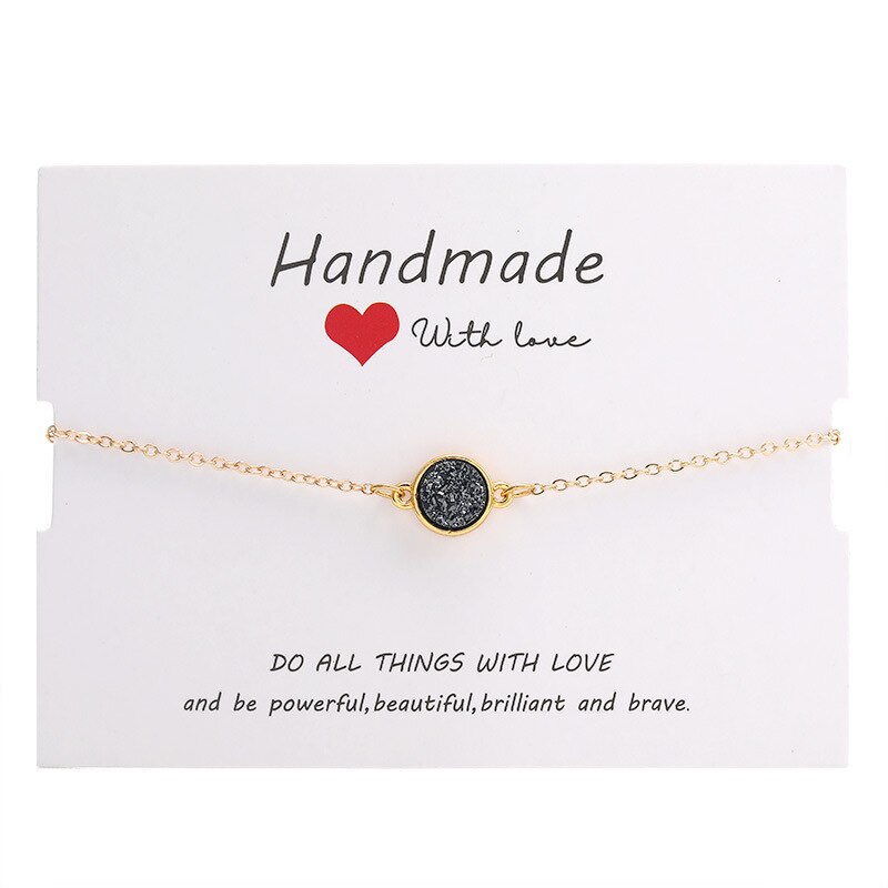 Bridesmaid friendship bracelet bridal shower bride to be Bachelor party favor wedding souvenir: black