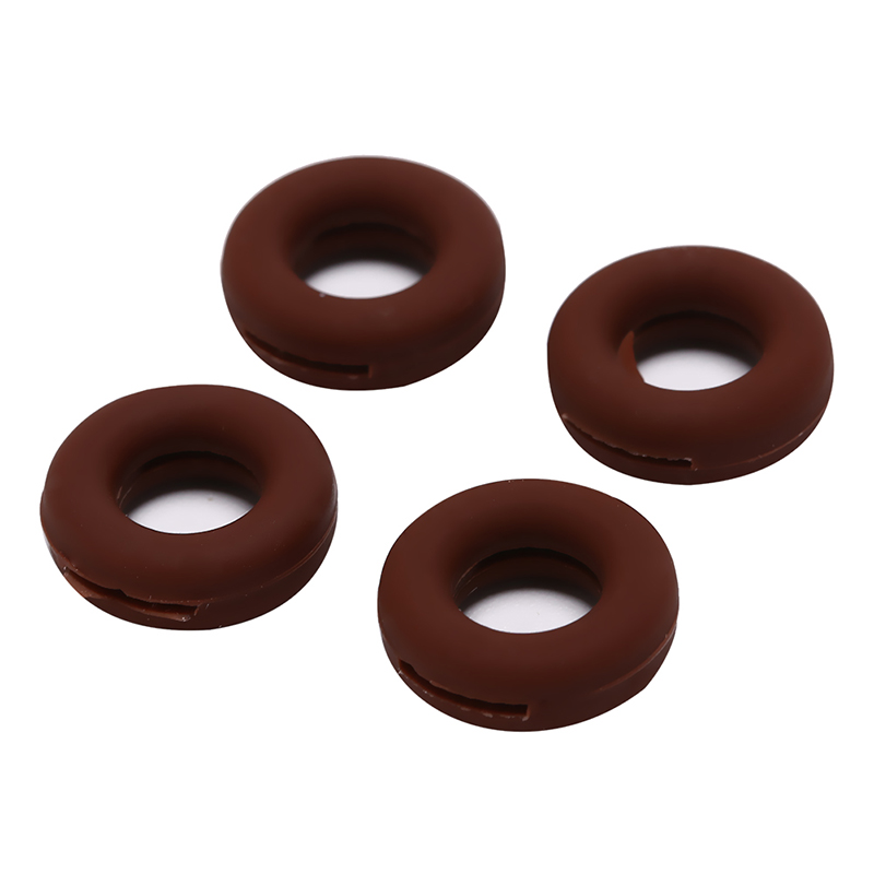 2 Pairs Round Glasses Ear Hooks Eyeglasses Sports Temple Tips Anti Slip Silicone Grips: Dark Khaki