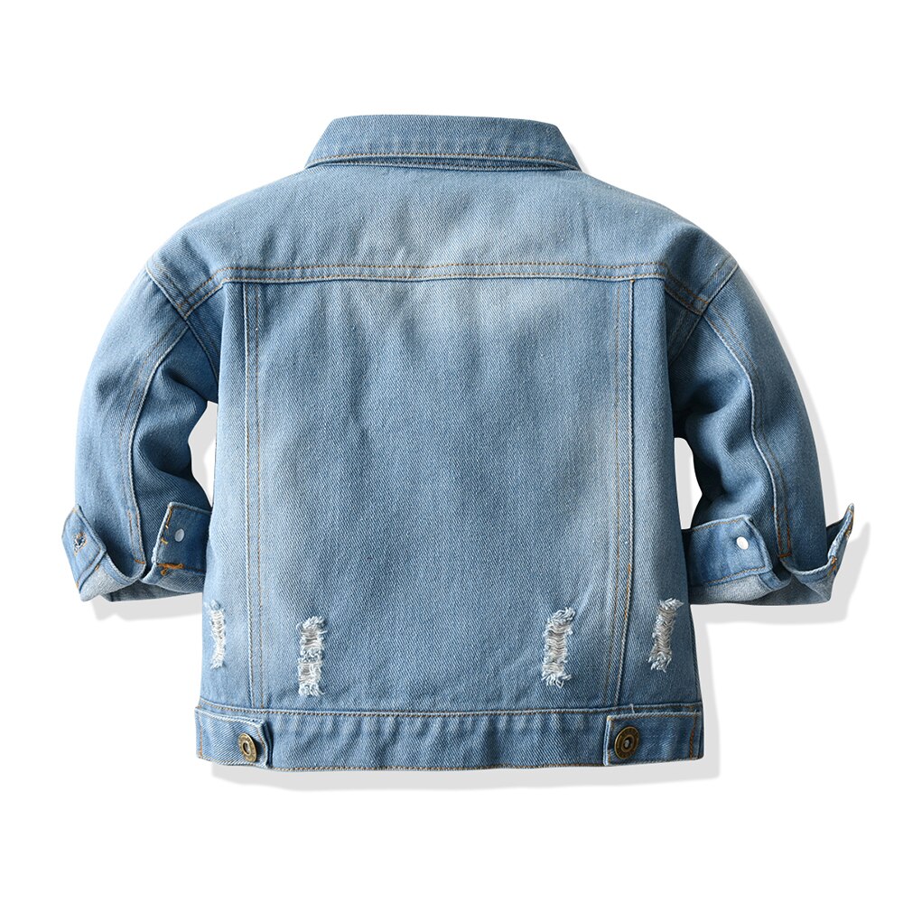 Tem Doger Baby Jungen Mädchen Winter Jacken Mäntel Zerrissen Denim Jacke Für freundlicher Oberbekleidung unisex Kleidung freundlicher Kleidung Mantel Lässig