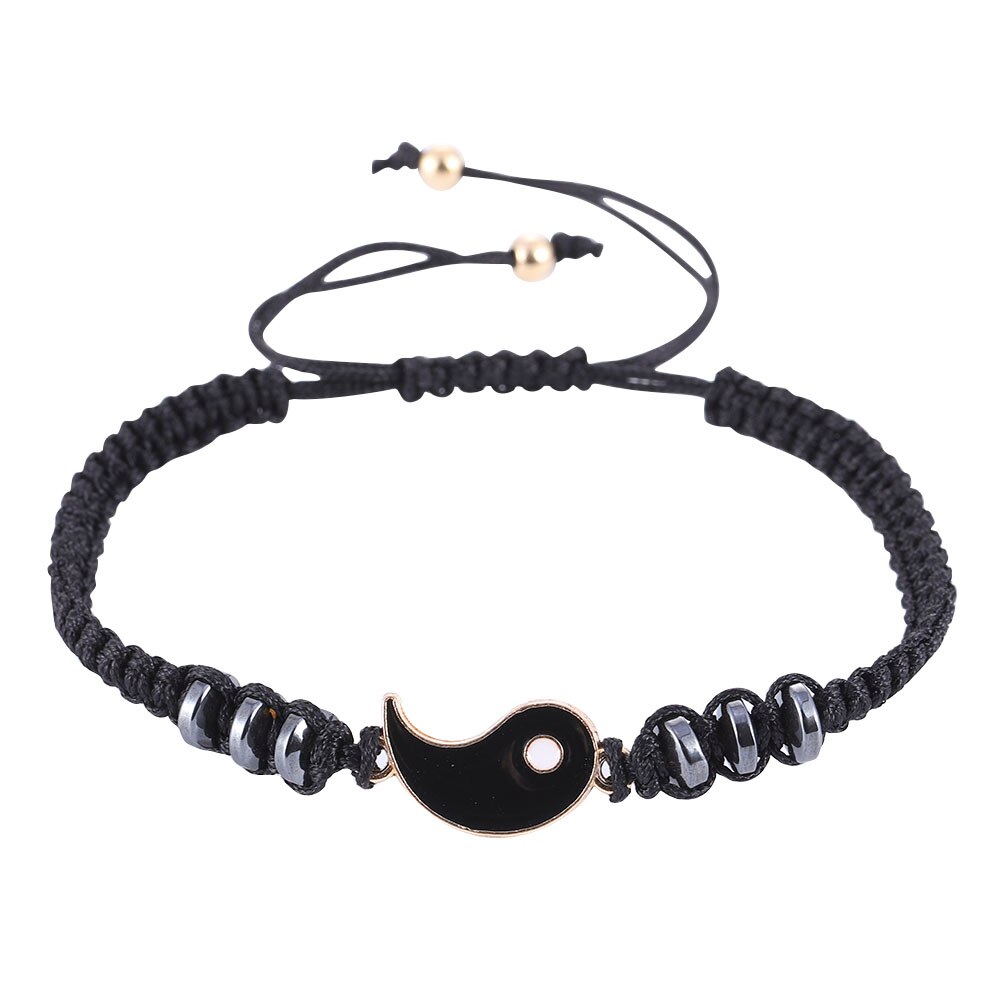 Neue Yin Yang Tai Chi Armbinde Einstellbar Passenden Schmuck Handgemachte Klatsch Seil Armreif Armbinde für Paar Charme Armbinde 1 Stck: DB628