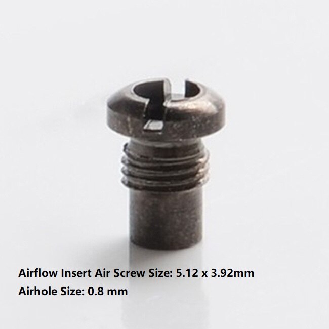 SXK Flusso D'aria Inserto Aria A Vite per Flash e Vapore Acqueo V4.5/V4.5S + RTA: Airhole 0.8mm black