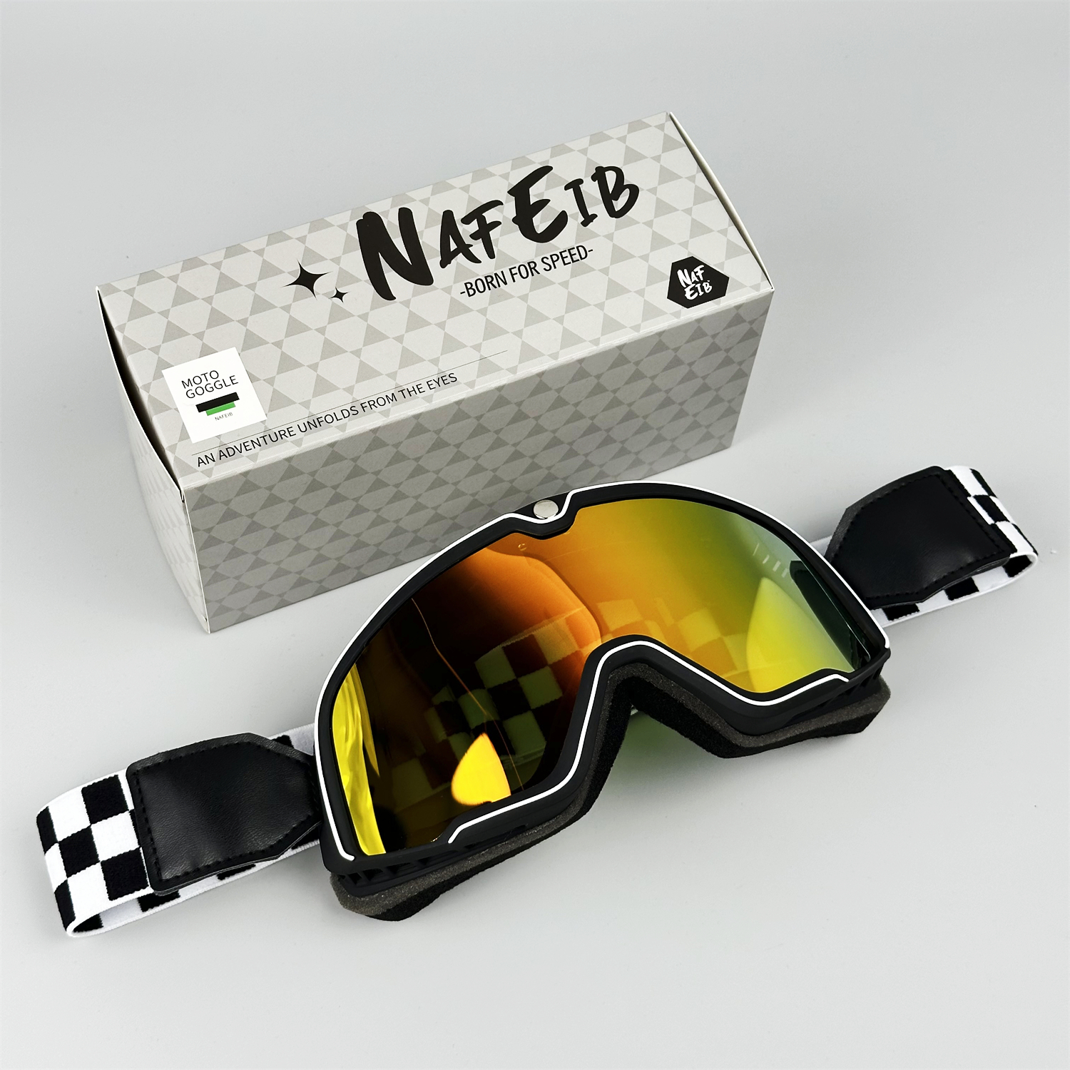 Bikers Retro Motorbril Bril Vintage Moto Klassieke Bril voor Pilot Style Steampunk ATV Bike Koperen Helm