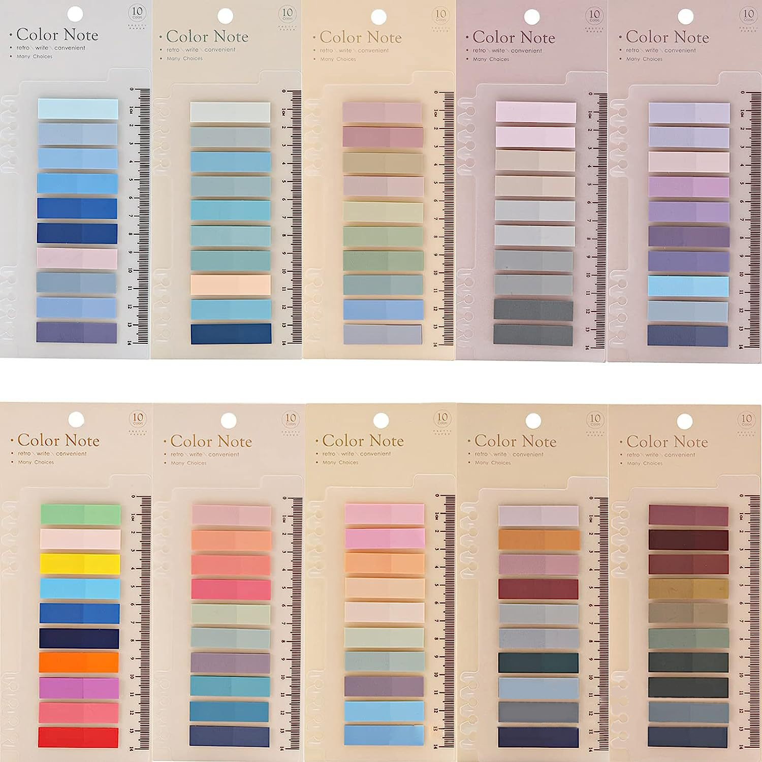 200-2000 feuilles Index Transparent bloc-notes créatifs bureau école papeterie autocollants auto-adhésifs postés bloc-notes collants