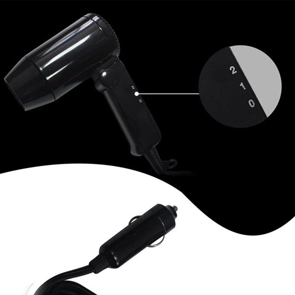 12V składana suszarka robić włosów suszarka robić włosów odmrażacz podróż karawana przenośny kemping 12V samochodowa suszarka robić włosów automobilowy urządzenia elektryczne