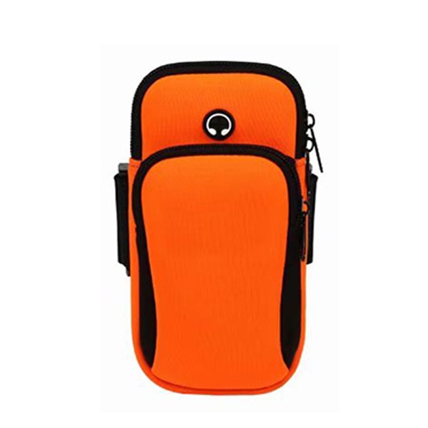 Brazalete para iphone X, 8, 7, 6plus, resistente al agua, para correr, deportivo, bolsa de transporte, soporte para teléfono móvil Xiaomi: orange