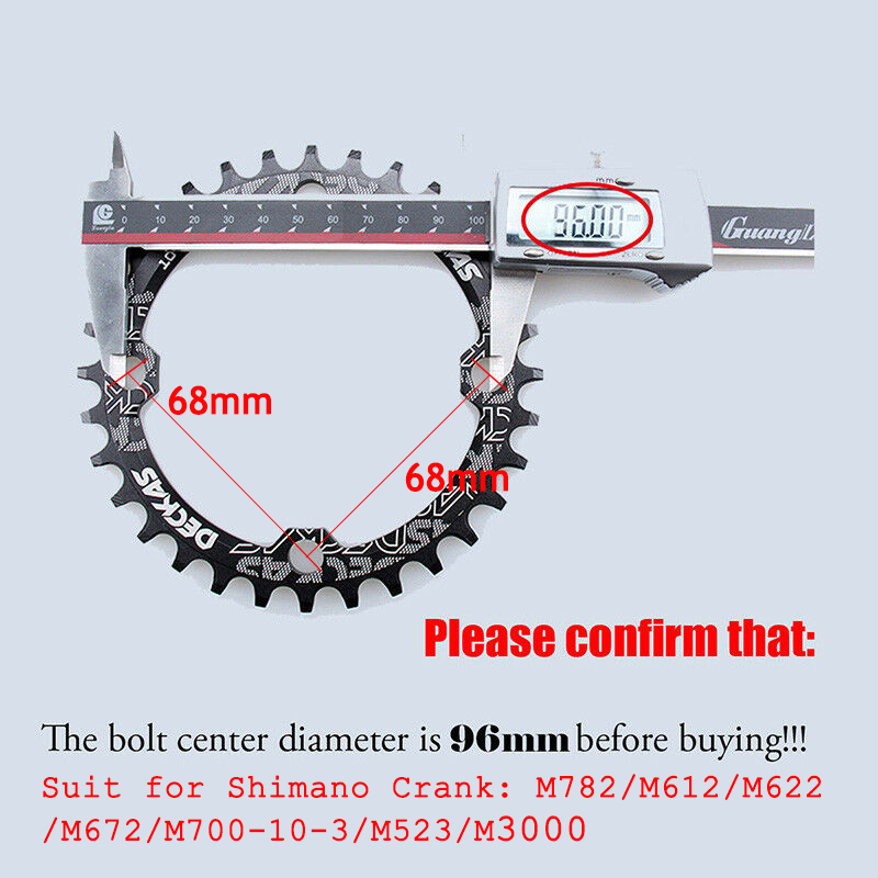 DECKAS 94 + 96 BCD fietskettingwiel Ronde/Ovaal 32T 34T 36T 38T MTB kettingblad Mountain Crown voor M4000 M4050 GXs NX X1 Crank
