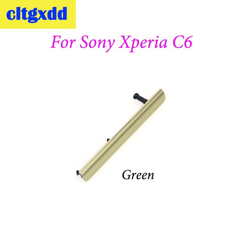 Puerto de tarjeta Sim cltgxdd Dower Me + tapa de enchufe de polvo de ranura de Puerto SD para Sony Xperia XA Ultra C6 F3216 F3215 F3211 F3212 F3213: Green