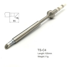Silver Solder Tip Metal Workshop Equipment 105mm Soldering Iron For TS100