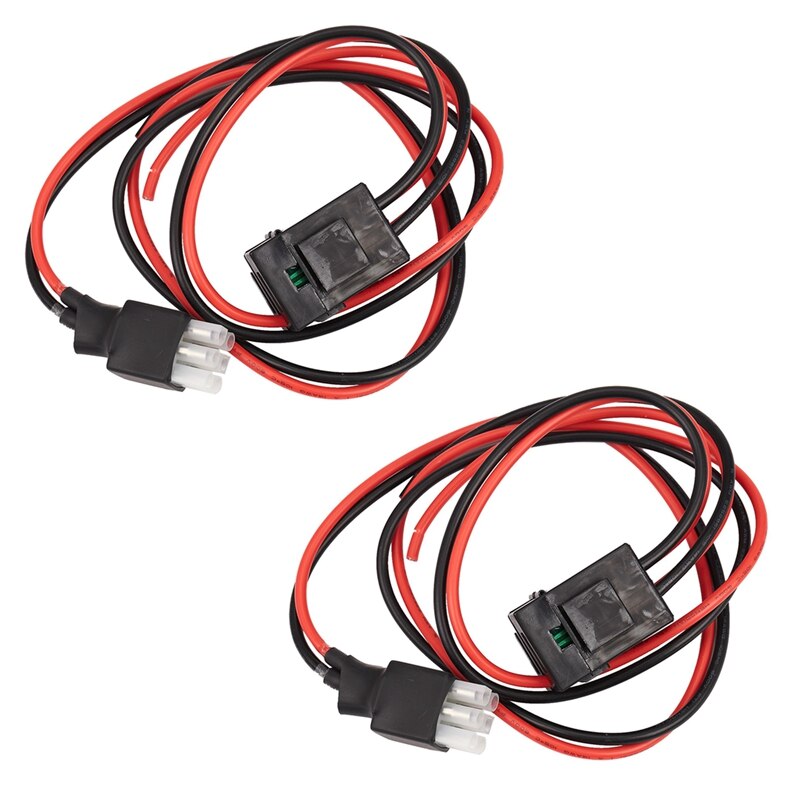 Mool 2x 30a 1m fuse 6 pin short wave power supply cord cable for yaesu ft -857d ft -897d