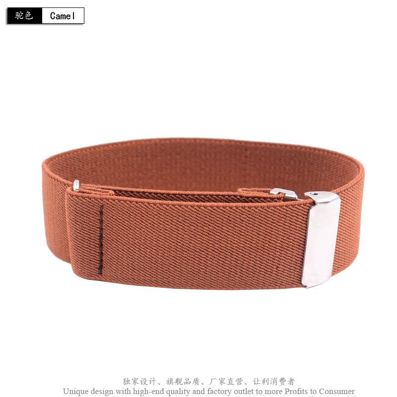 1 par gentleman formel skjorte armbånd ærmer strømpebånd holder business party manchet far & #39 ;s dag mouw kousenbånd 2.5 cm bredde: Kamel