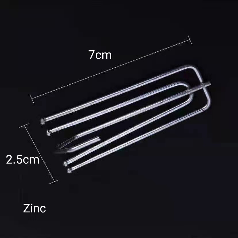 Bande de rideau à crochet en métal avec quatre fourches, 30 pièces, accessoires de bricolage pour rideaux à la maison: Silver / 15Pcs Price