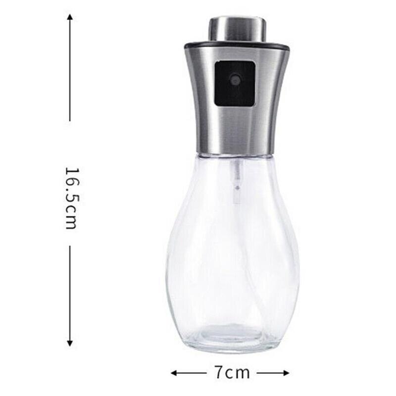 Olie spray lege fles glas olijfolie verstuiver draagbare azijnfles olie dispenser salade keuken bakken bbq accessoires: Default Title