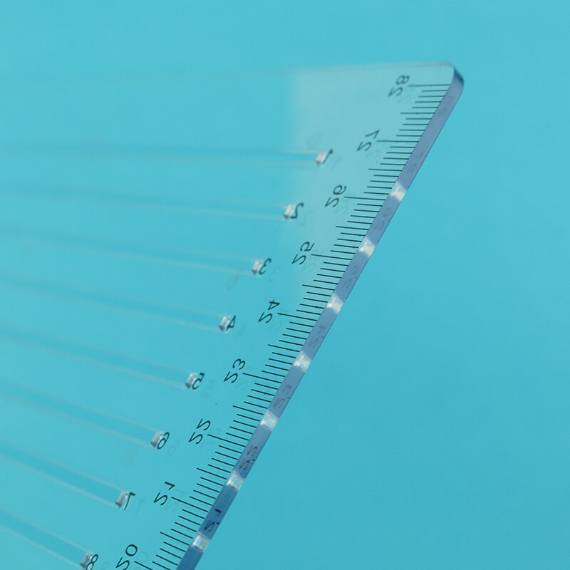 Auxiliary Tool Postgraduate Extrance Exam Straight Line Special Ruler Soft/Hard 8/9/10mm Transparent Ruler Square Ruler Supplies