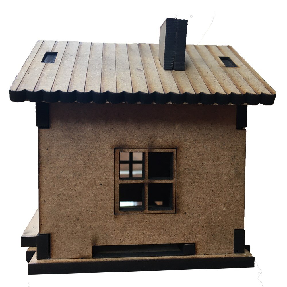 WOODEN HOUSE PIGGY BANK