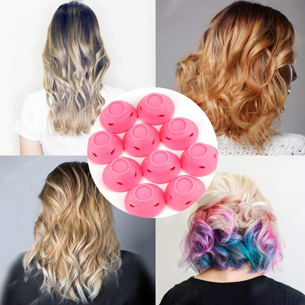 Rulos mágicos para el cuidado del cabello para mujer, rizador suave sin calor, pinza de goma, estilizador de silicona, herramienta de peinado DIY, 20/30 Uds.