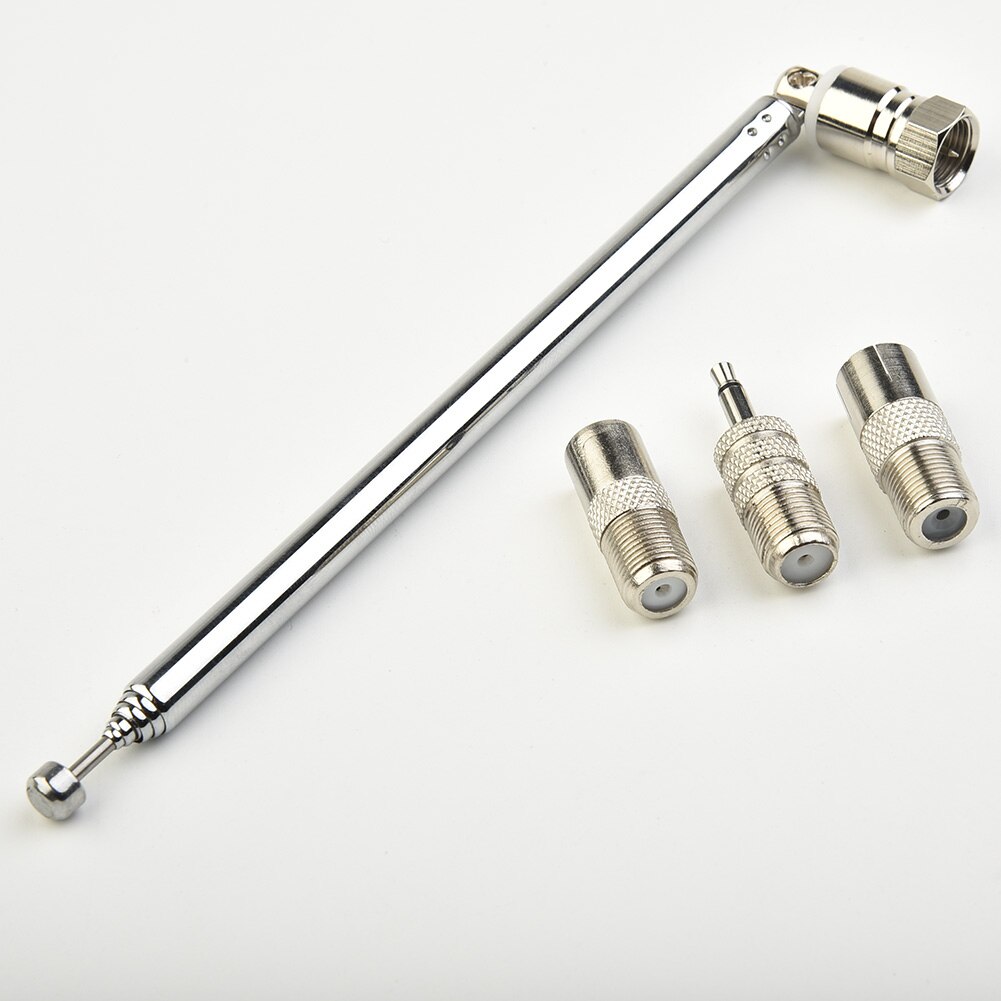 Telescopic Aerial Antenna DAB FM Radio Aerial W 3 Adapter HiFi AV Receiver Mini System 75cm AV Stereo Receiver Amplifier