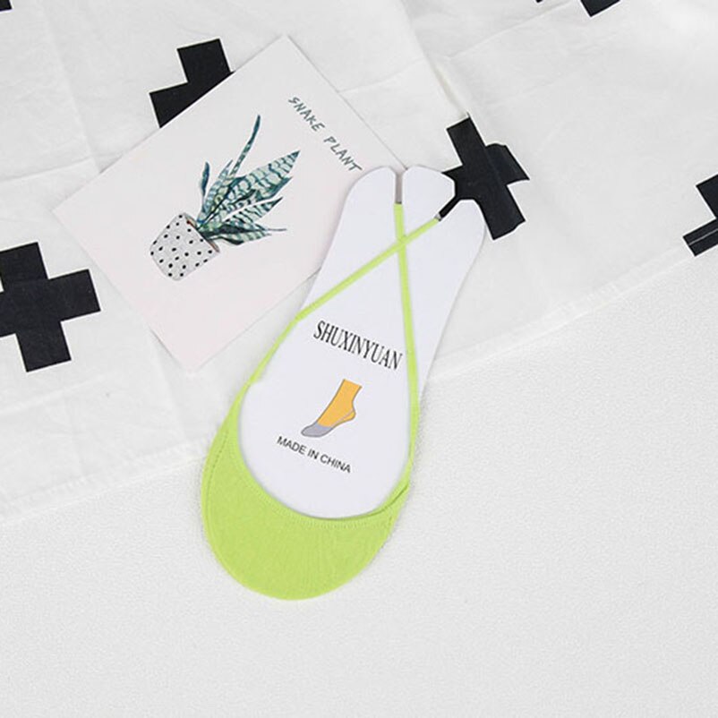 Zachte Katoen Slippers Vrouwelijke Kleurrijke Hoge Hakken Sokken Mode Vrouwen Ademend Boot Sokken Zomer Korte Onzichtbare Sok 5 Paren/partij: H