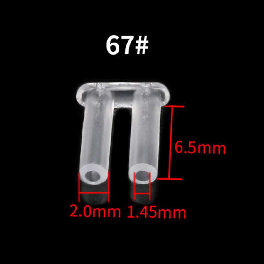 Accesorios de equipo para gafas sin montura, hebilla de plástico para reparación de anteojos, 200 piezas