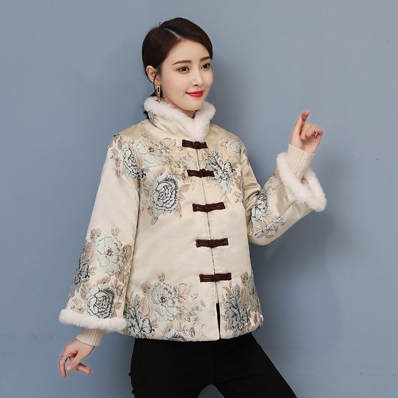 Blusa de estilo chino para mujer, ropa de calle asiática a la , Hanfu, traje Tang con cuello mandarín, Top Cheongsam,