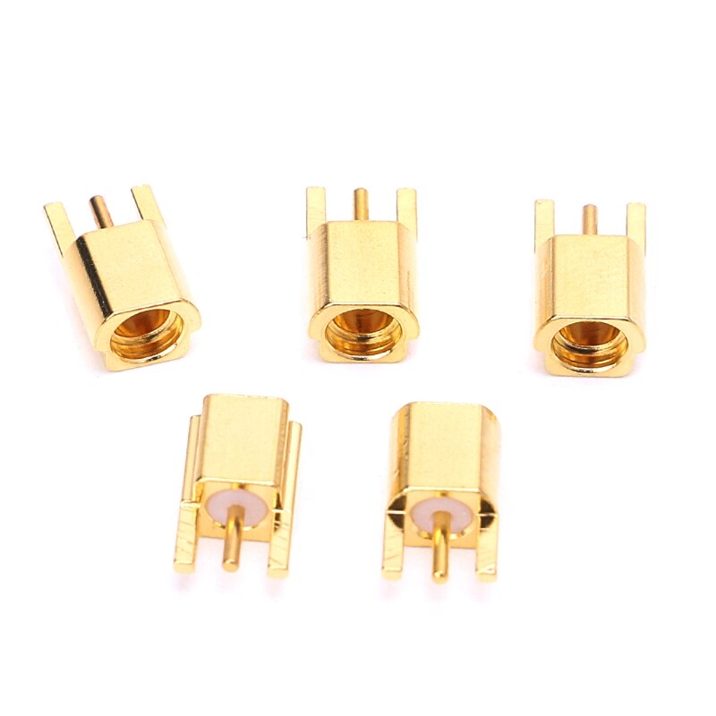 Mmcx Vrouwelijke Jack Connector Pcb Mount Met Soldeer Recht Verguld 3 Pins Mmcxke Connector