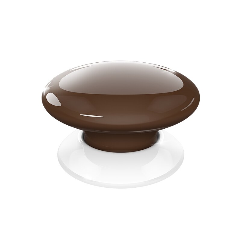 FIBARO The Button FGPB-101-1-8, Six Pre-Programmed Scenes, 8 Colors, Zwave Smart Home: Brown AU