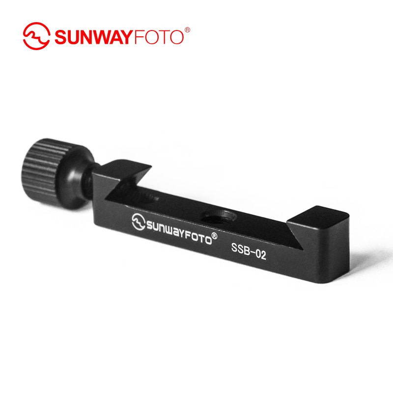 Sunwayfoto SSB-02 DSLR Camera Statief Quick Release Plate Arca Mini Klem voor L Plaat met 1/4 Schroefgat