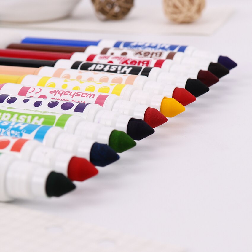 12 unidades/juego de Mini subrayadores para escribir, pintura bonita, acuarela, pluma Coreana de papelería, útiles escolares de oficina