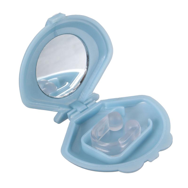 Anti Snore Sleep Nose Clip Clear Silicone Gel Anti Ronflement Snoring Stoper Silent Sleep Apnea Guard Help Aid Device With Case