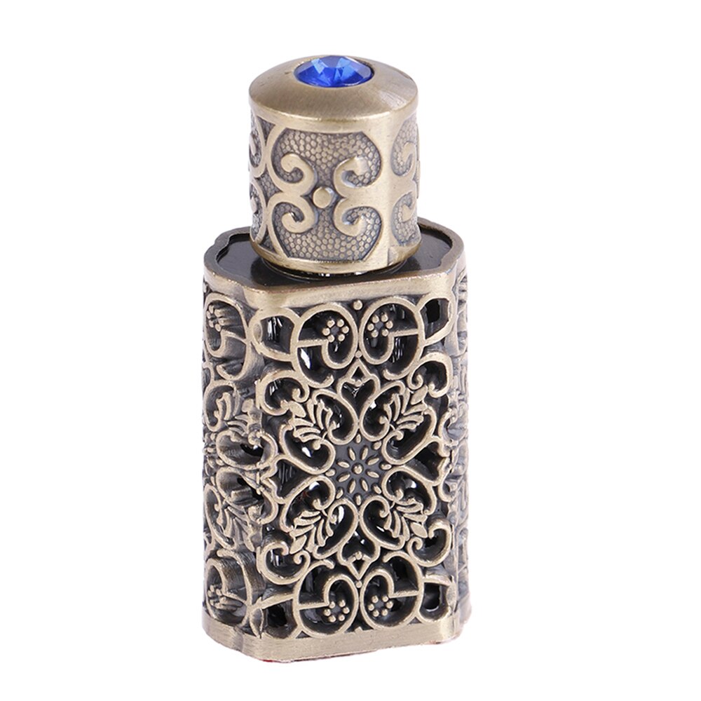 Mini antiqued hajuvesi täytettävä pullo arabityylinen eteeriset öljyt atomizer hajuvesisuihkepullo: 3