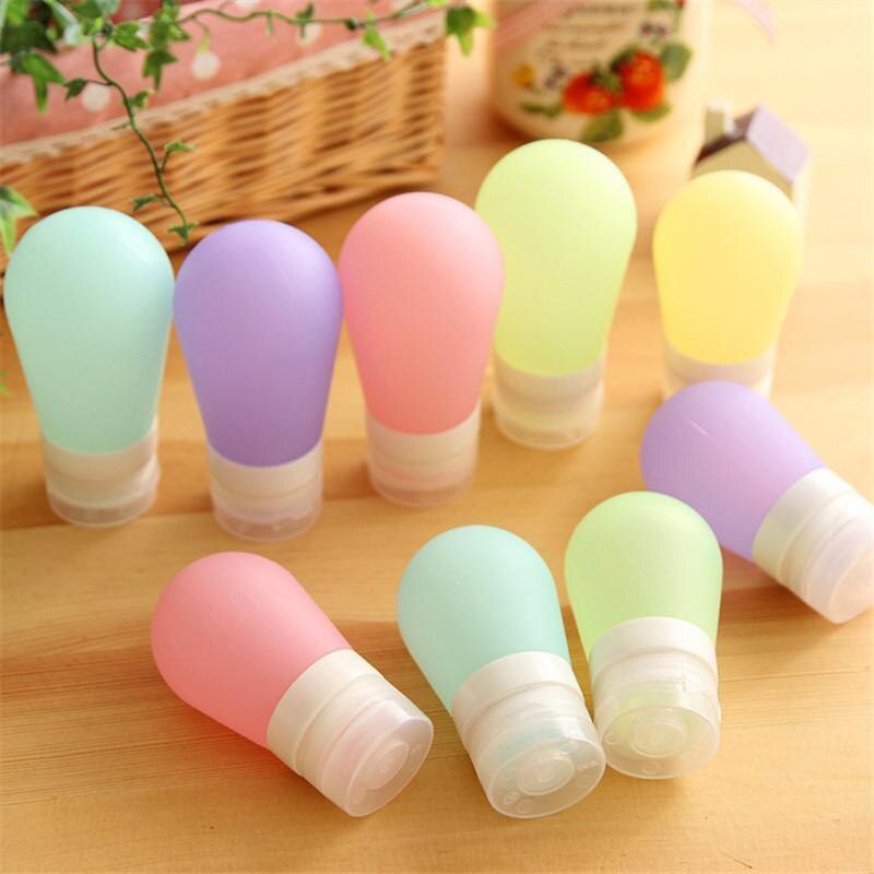 Shampooing de voyage Mini Portable Silicone | Bouteilles de shampooing de voyage, Gel de douche, distributeur de savon, Lotion de salle de bains, Tube de sous-bouteille, bouteilles vides