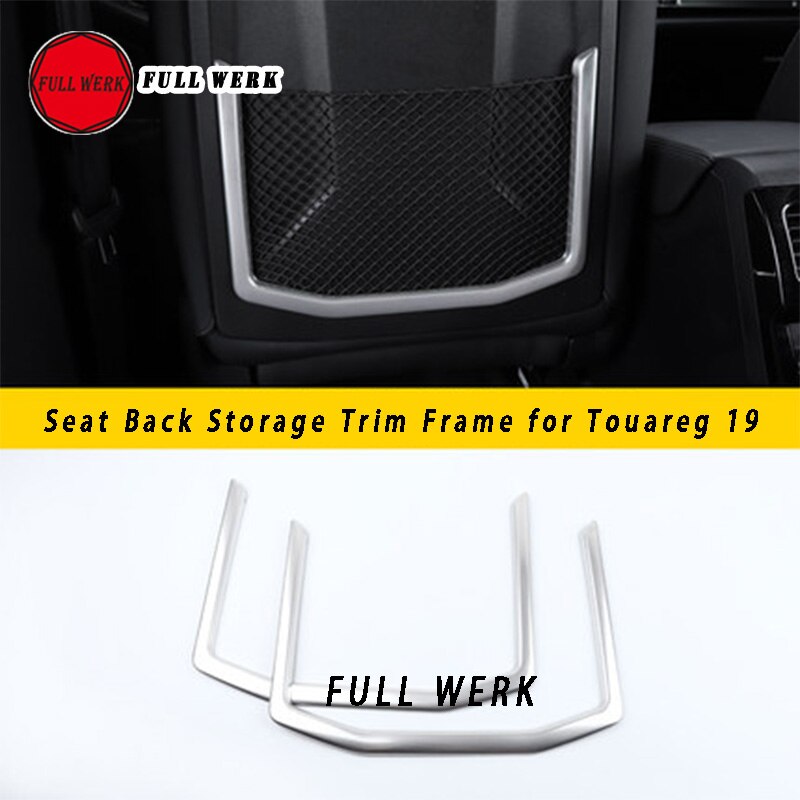 304 Ss Auto Styling Interieur Bekleding Voor Touareg 19 Air Vent Gear Shift Window Switch Cup Cover Frame Sticker accessoires: Seat Back Storage