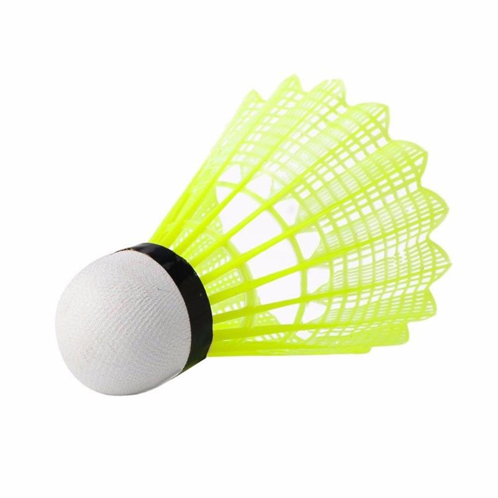 Ballon de Badminton en Nylon, 6 pièces, plume jaune, oiseaux, Sports d'intérieur et d'extérieur, entraînement