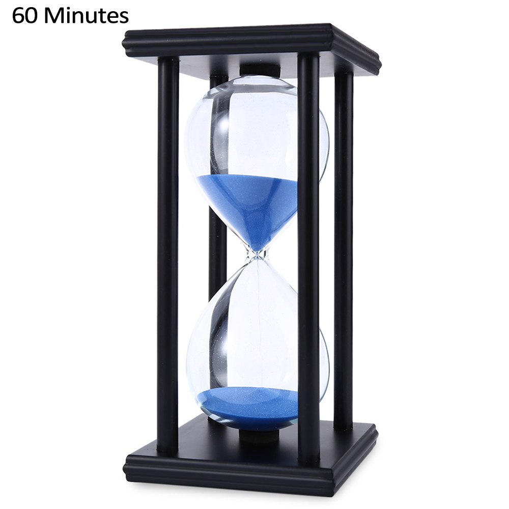 60 Minutes Hourglass Sand Timer for Kitchen School Modern Wooden Hour Glass Sandglass Sand Clock Tea Timers Home Decoration