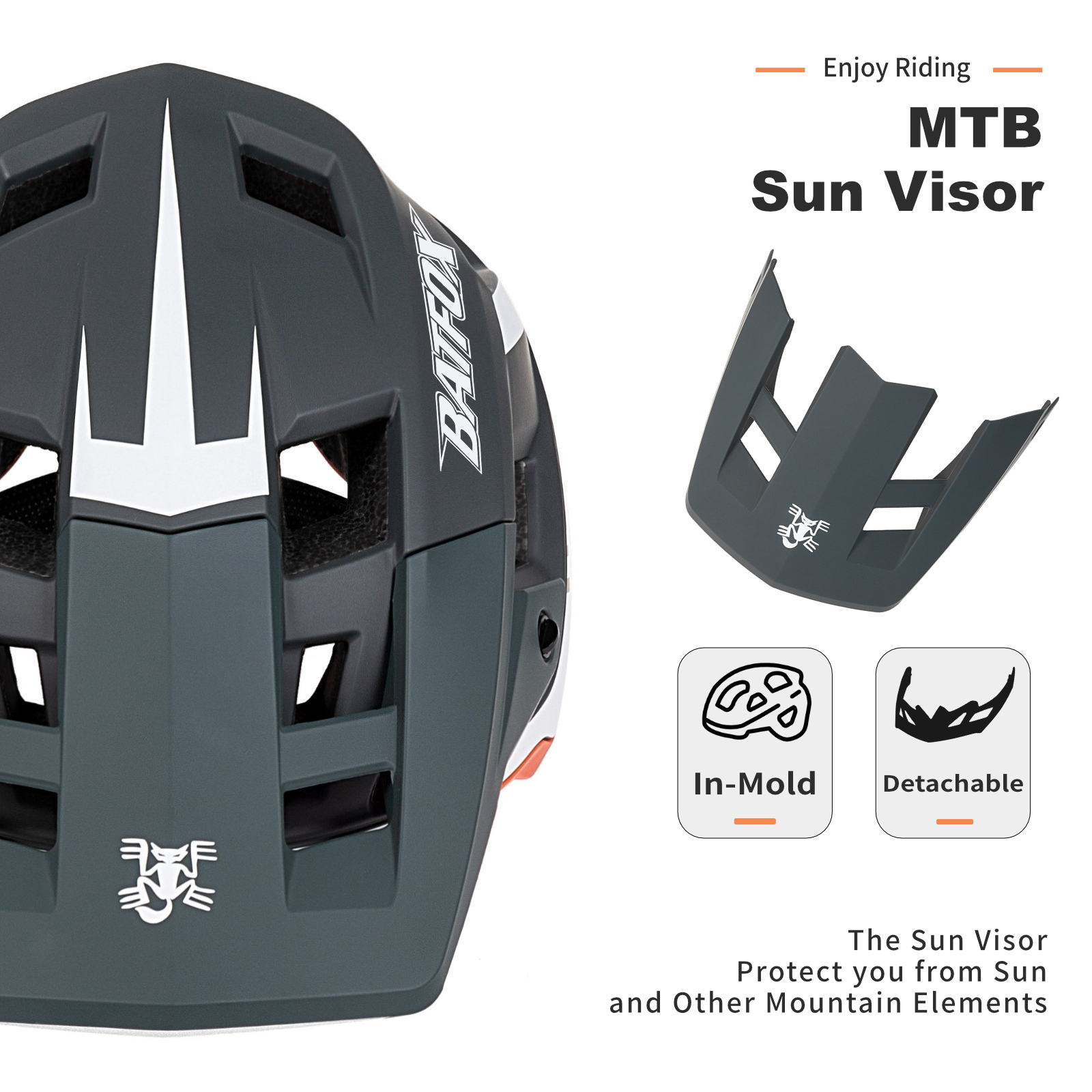 BATFOX bike helmet off-road downhill mountain road cycling safety cap professionally certified men women mtb bicycle helmets